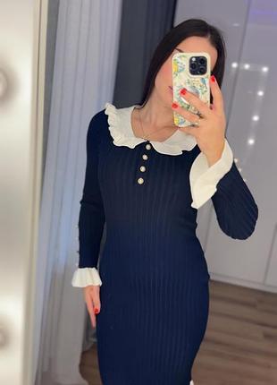 Трикотажна сукня міді .ідеально сідає по фігурі. є в двох кольорах. розмір one size