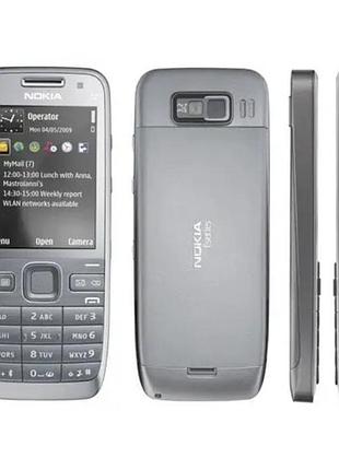 Мобильный телефон nokia e52 silver 2.4" 3.2 мп 1500 мач 3g gps, нокиа e52