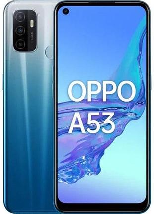Смартфон oppo a53 4/64gb blue, 2 sim, 6.5", 90 гц, snapdragon 460, nfc, 5000 mah