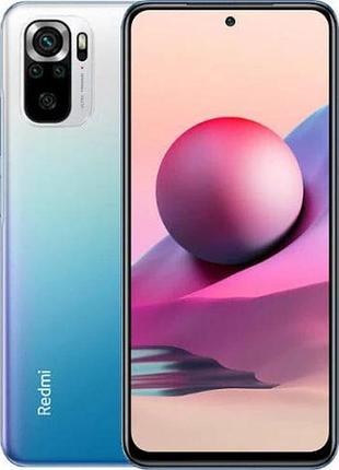 Смартфон xiaomi redmi note 10s 64gb ocean blue 6.43" 60 гц 409 ppi 2 sim lte nfc 5000 mah