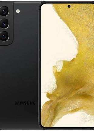 Смартфон samsung galaxy s22 8/256gb black 5g (s901b) 2 sim 6.1" 120 гц 8k nfc 3700 mah