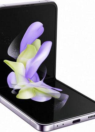 Смартфон samsung galaxy flip4 8/128gb bora purple 2 sim 6.7" snapdragon 4k nfc 3700 mah