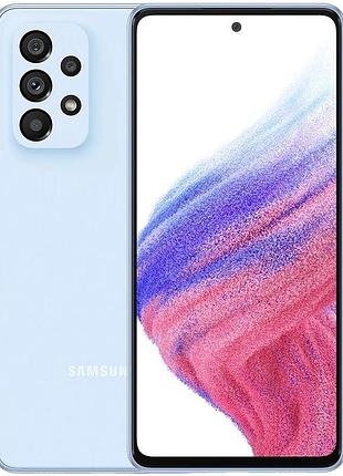 Смартфон samsung galaxy a53 6/128gb blue 2 sim 6.5" exynos 1280 nfc 64 мп 4к 5000 мач
