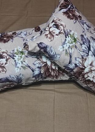 ❄️ теплые наволочки из фланели - цветы, 100% хлопок, есть все размри! ❄️