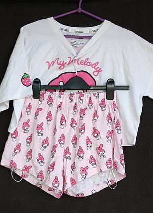 Костюм женский домашний с шортами,  hello kitty and friends,  xs/2xs