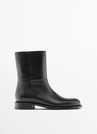 Шкіряні черевики massimo dutti 1120/650