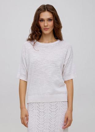 Винтажная белая тонкая футболка bernard altmann