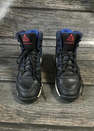 nike WHITE acg високі чоловічі кросівки на осінь великі логотипи