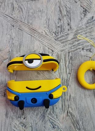 Чехол силиконовый alitek для наушников apple airpods 3 миньон yellow