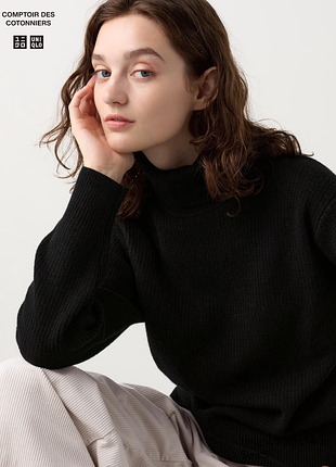 Водолазка из овечьей шерсти uniqlo and comptoir des cotonniers