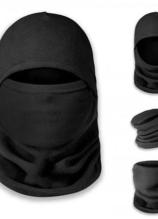 Чёрная балаклава-бафф 3в1 (в наличии 5шт)