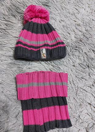 Зимовий набір шапка та хомут