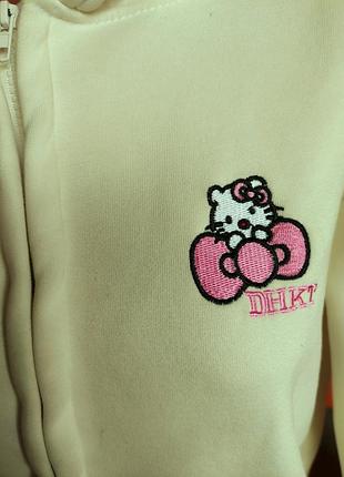 Сопкая худи с начесом hello kitty р.s-l 5