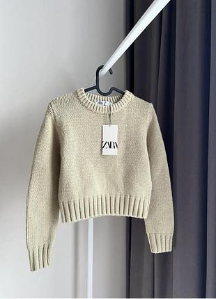 Свитер с добавлением шерсти от zara.p,s