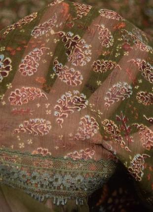 Легкое платье в принт "турецкие огурцы" платье миди на подкладке сукня5 фото