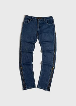 Louis vuitton оригінальні вінтажні джинси з блискавками та логотипом