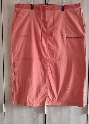 Классная юбка большого размера коттоновая