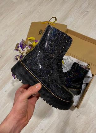 Женские ботинки dr. martens jadon galaxy (мех)