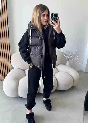 Брендовий жіночий костюм трійка на флісі макс мара