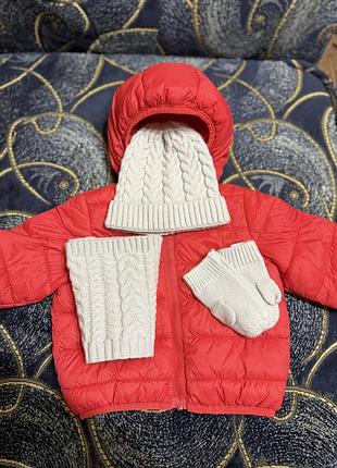 Дитяча куртка и шапка,шарфик і рукавички