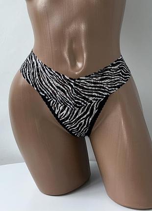 Трусы стринги в принт зебры трусики труси в принт зебри