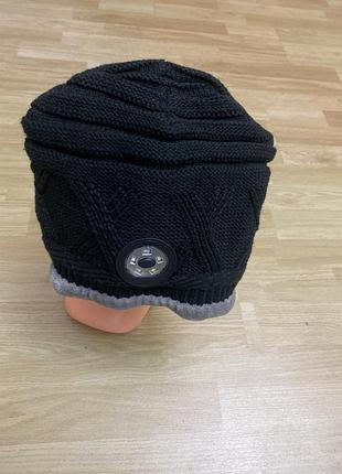 Шапка на флісі  з налобним ліхтариком