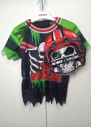 Новий костюм карнавальний на хелловін halloween хеллоуін футболіст регбі воротар зомбі перевертень монстр зомби оборотень для хлопчика 5-6 років