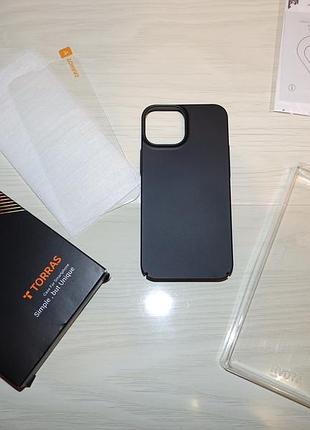 Комплект чехол + стекло torras для iphone 13 mini