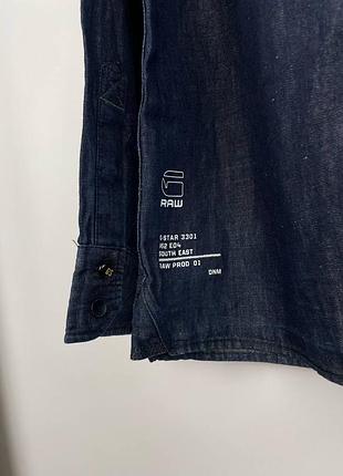 Мужская деним рубашка лютик g-star raw 4