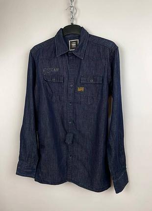 Мужская деним рубашка лютик g-star raw 2