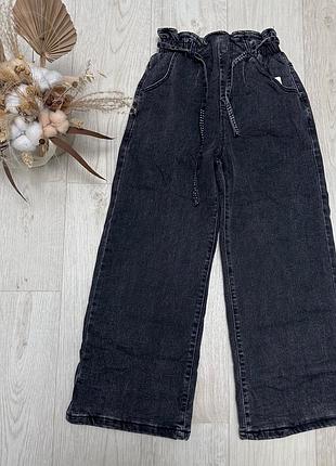 Джинсы палаццо теплые на девочку