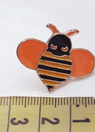 Брошка бджілка яскрава золотиста емаль!