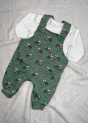 Детский костюм комбинезон + боди для младенцев на мальчика 0-3 месяца
