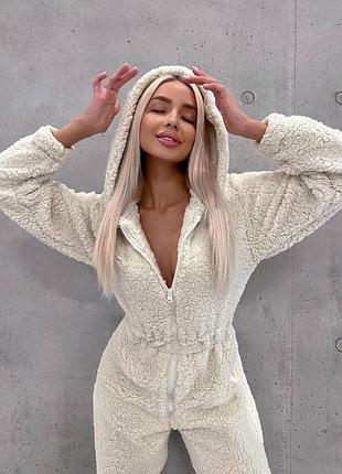 Неймовірно милий теплий плюшевий комбінезон 🥰❄️
