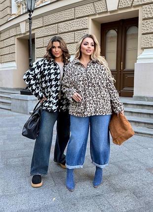 Жіноче леопардове пальто | батал | 0325
