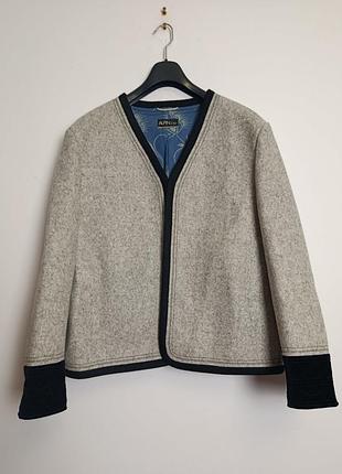 Тепла шерстяна австрійська куртка/піджак loden (лоден) alpin de luxe