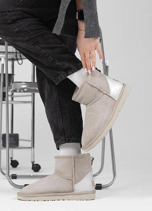 Ugg light grey mini chromium 3