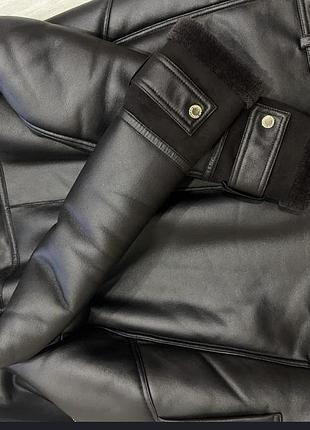 Українська зимова жіноча тепла дублянка. trussardi