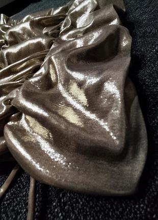 Золота спідниця з драпировкою miss selfridge 🤍