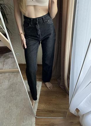 Джинси чорні прямі