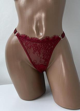 Труси стринги мереживні трусики ажурные с лямками