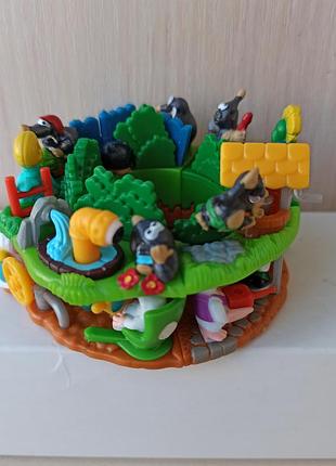 Миссия крот, кротовая стенка, пазл 3д, коллекция фигурок киндер