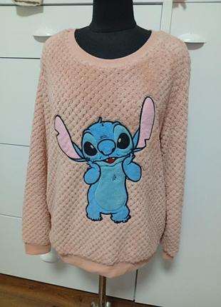 Флисовая кофта stitch стёжка s 10/12 размер 38/40