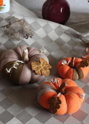 Комплект хэндмейд игрушек тыкв на хэллоуин осенний декор