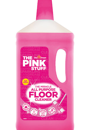 Універсальний засіб для миття підлоги the pink stuff all purpose floor cleaner 1l