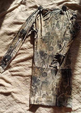 Сукня жіноча у зміїний принт