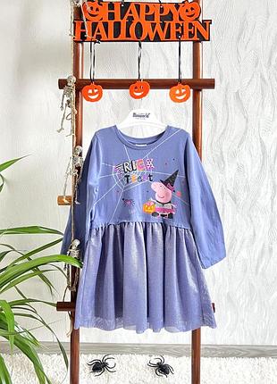👻 сукня на гелловін з peppa pig від george на 3-4 рочки, 98-104 см.