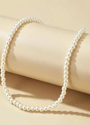 Намисто чокер зі штучних перлів