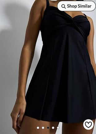 Черный купальник-платье р.20