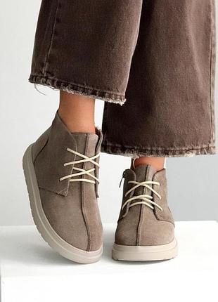 Ботинки женские замшевые